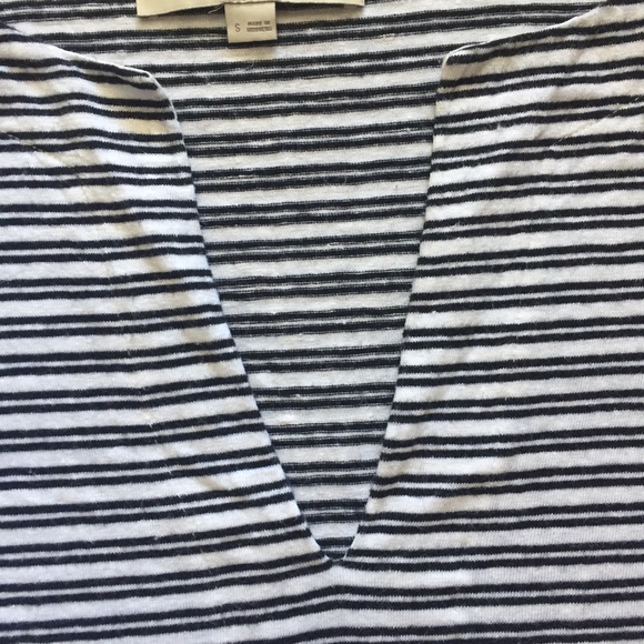 Ann Taylor Loft slit neck striped tunic - Picture 6 of 8